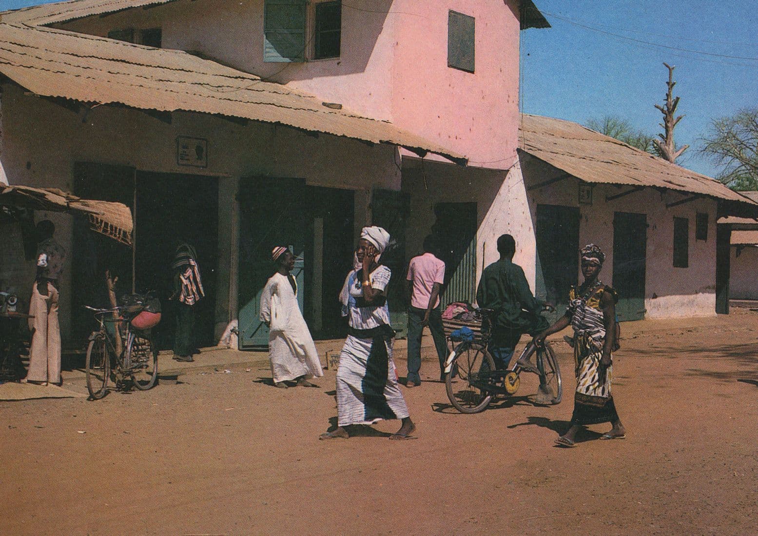 Kuntaur African Street Bicycle Bike Fashion Traders Africa Postcard