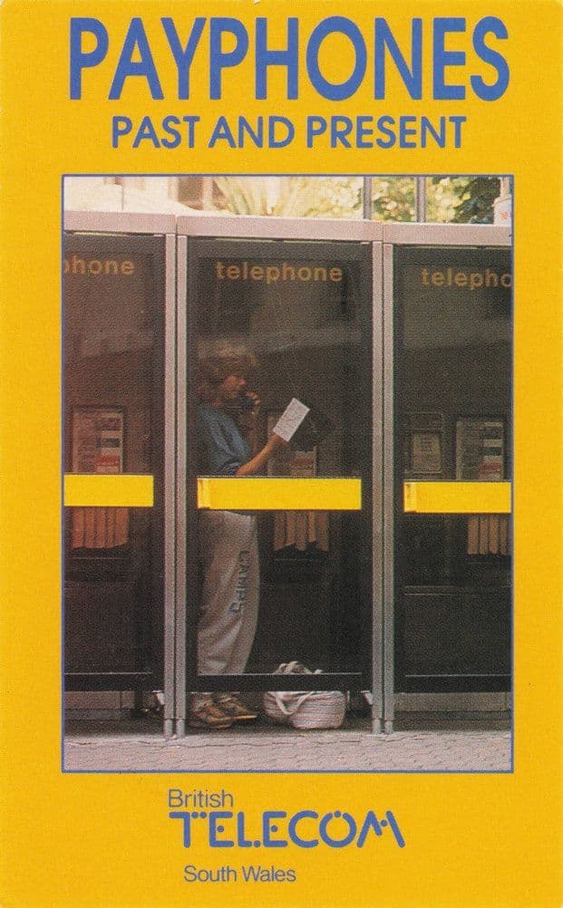 KX100 Payphone Old Telephone Box British Telecom Police Trade Card
