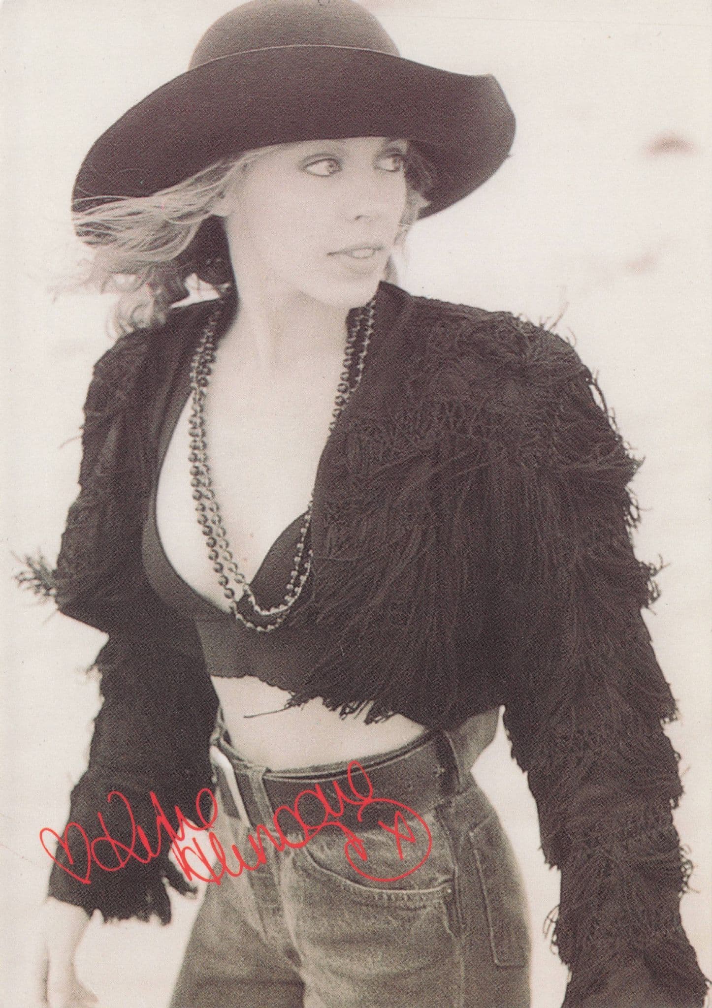 Kylie Minogue RARE Reflex Marketing Music Photo Pre Printed Signed Postcard