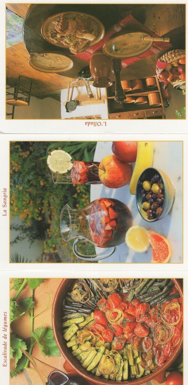 L'Ollada French Curry Casserole Recipe Cooking 3x Postcard s