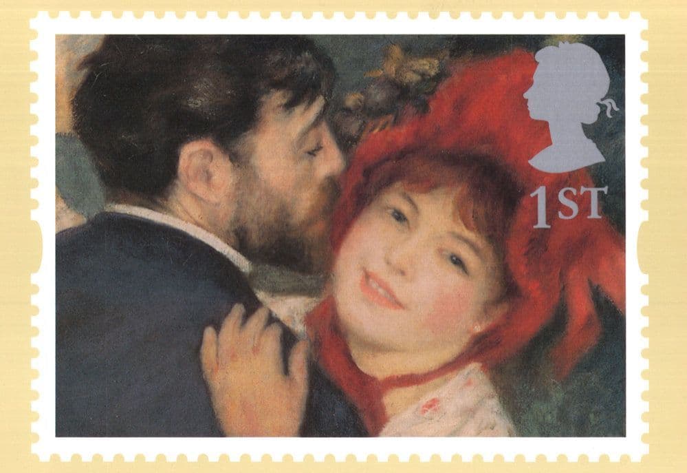 La Danse A La Campagne Renoir Rare PHQ Painting Postcard