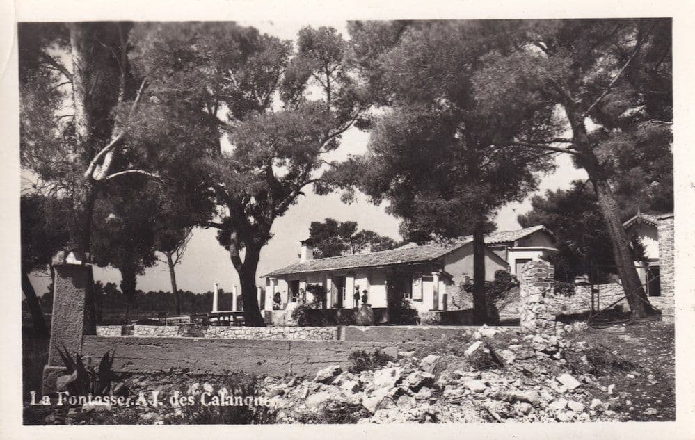 La Fontasse Calanques French Plain Back Vintage Real Photo Postcard