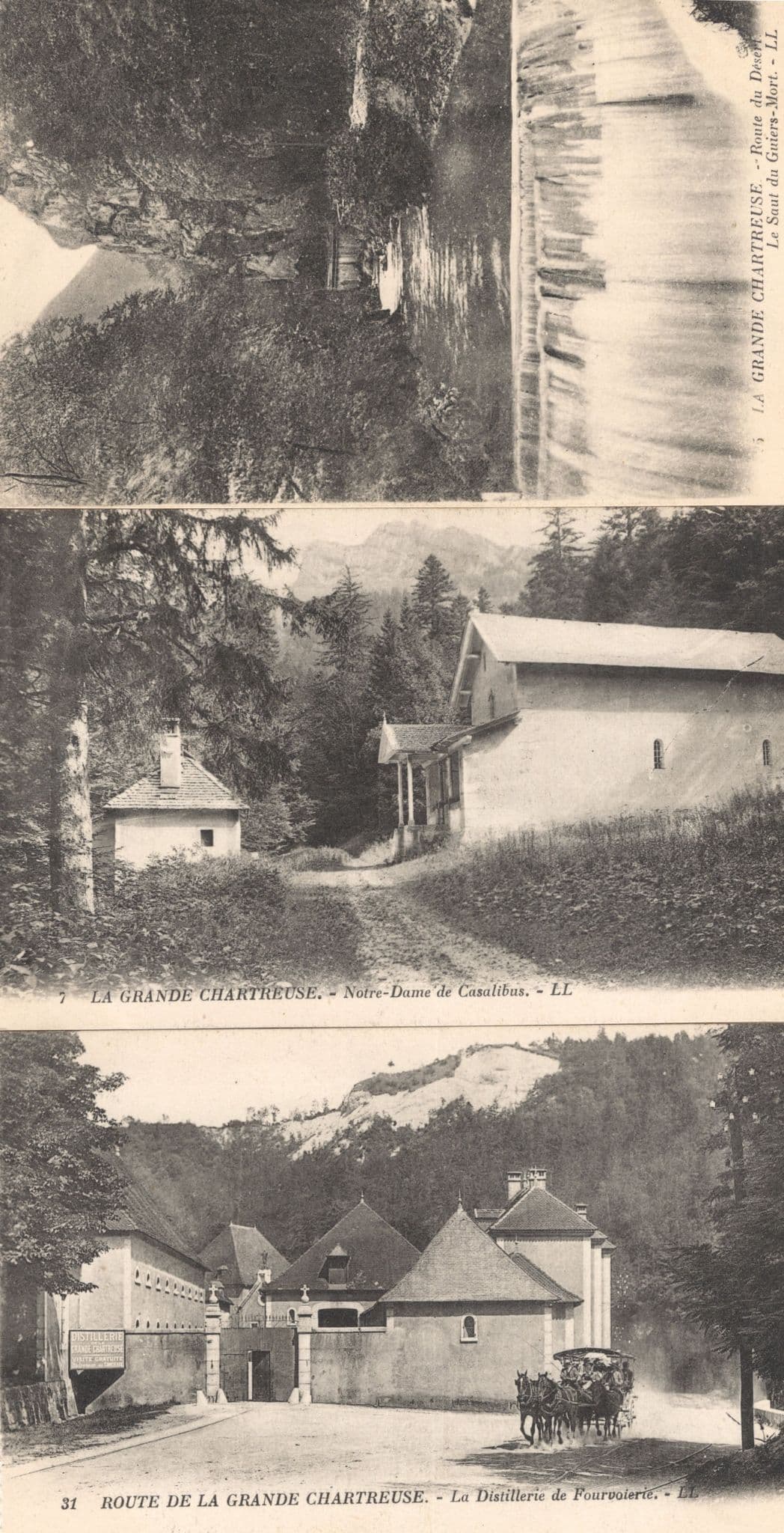 La Grande Chartreuse Notre Dame De Casalibus 3x Old French Postcard s