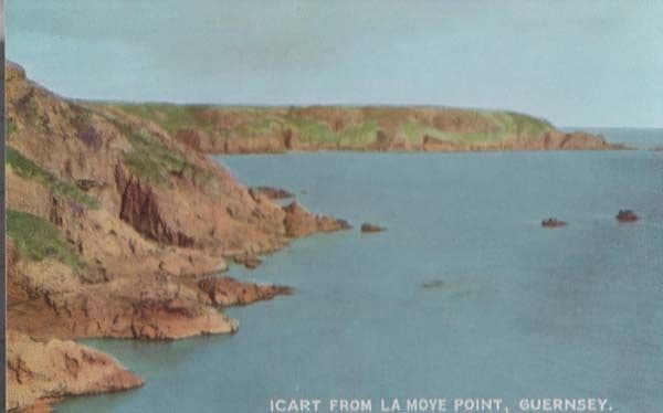 La Moye Point Guernsey Stunning Old Postcard