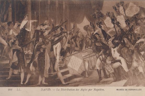 La Veille De Battle Of Waterloo 24 Depose Antique Painting Postcard