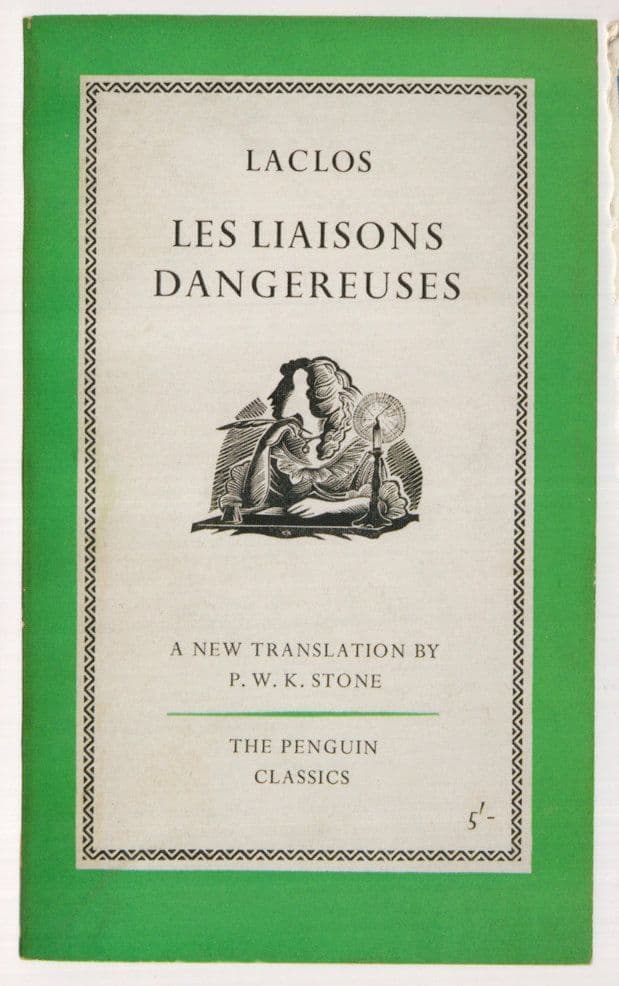 Laclos Les Liaisons Dangereuses 1961 Book Postcard