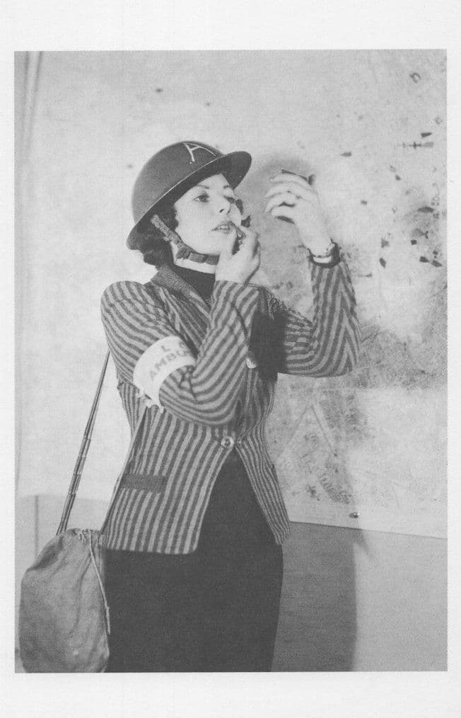 Lady Army WW2 Ambulance War Worker Lipstick London Map Postcard