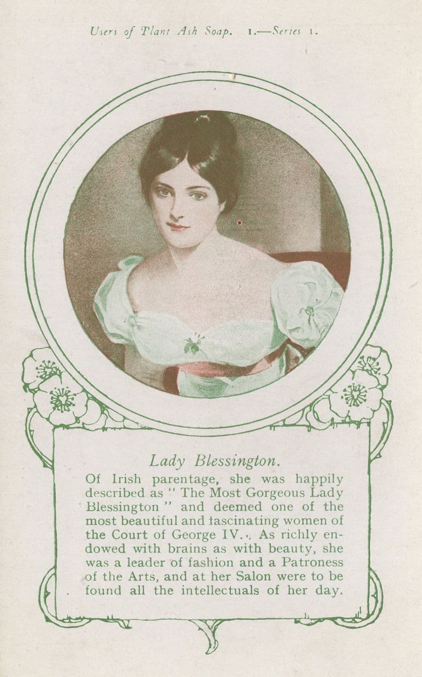 Lady Blessington Old Irish Postcard