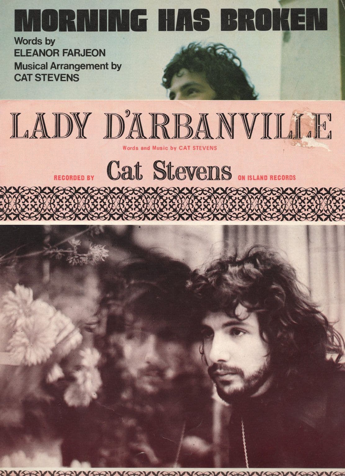Lady D'Arbanville Morning Has Broken Cat Stevens 2x Sheet Music s