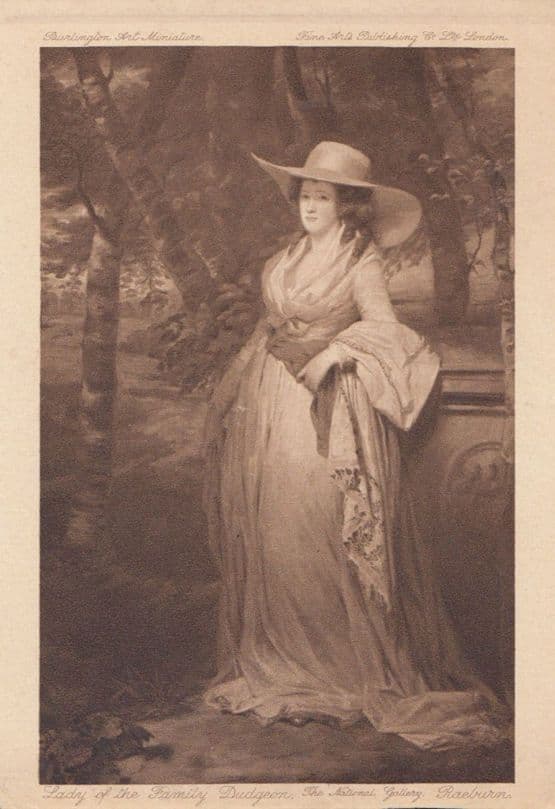 Lady Of The Family Dudgeon Art Photogravures Old Fashion Plain Back Postcard