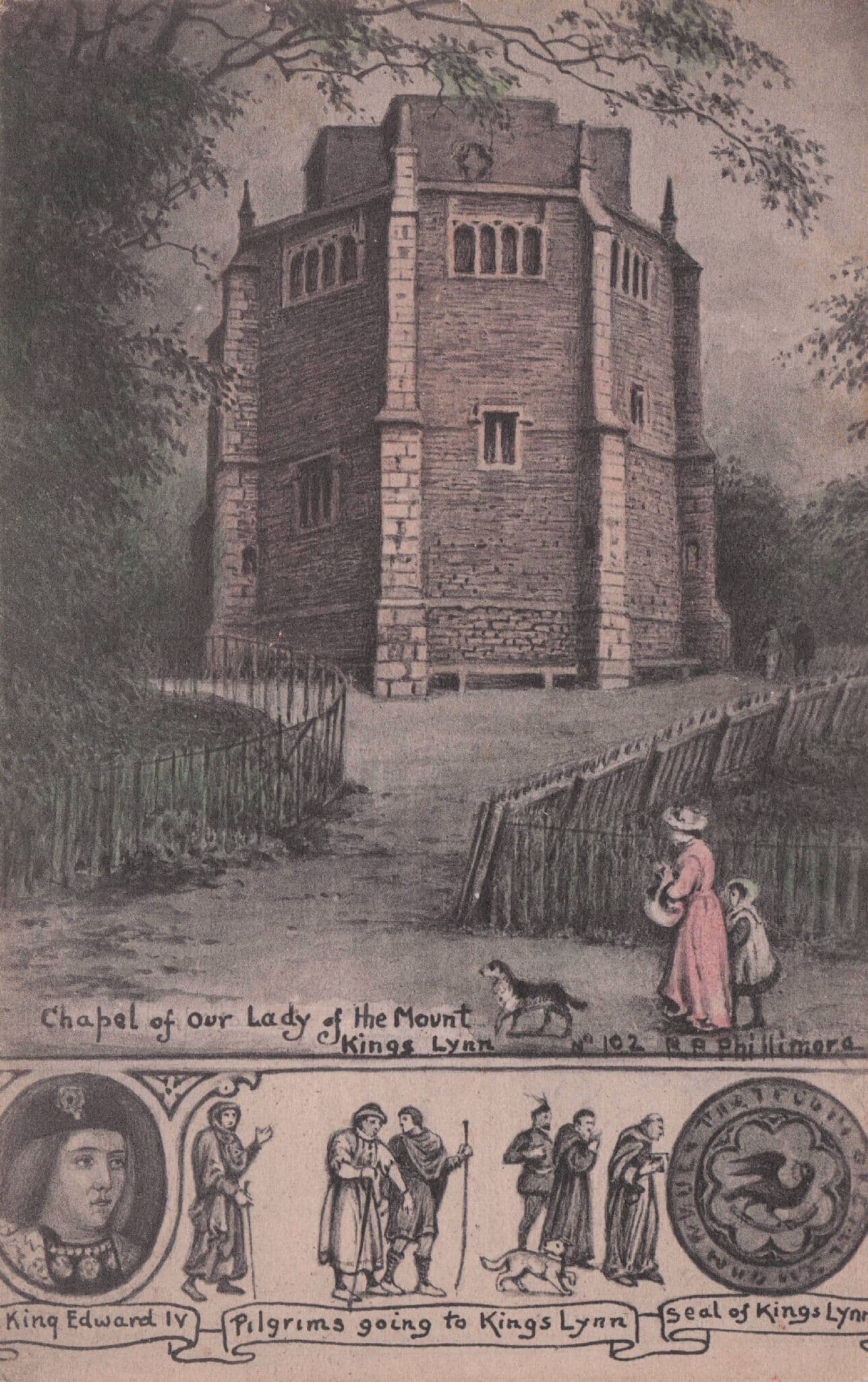 Lady Of The Mount Chapel Kings Lynn King Edward IV Phillimore Postcard