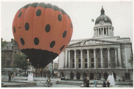 Ladybird Childrens Books Hot Air Balloon at Nottingham Postcard