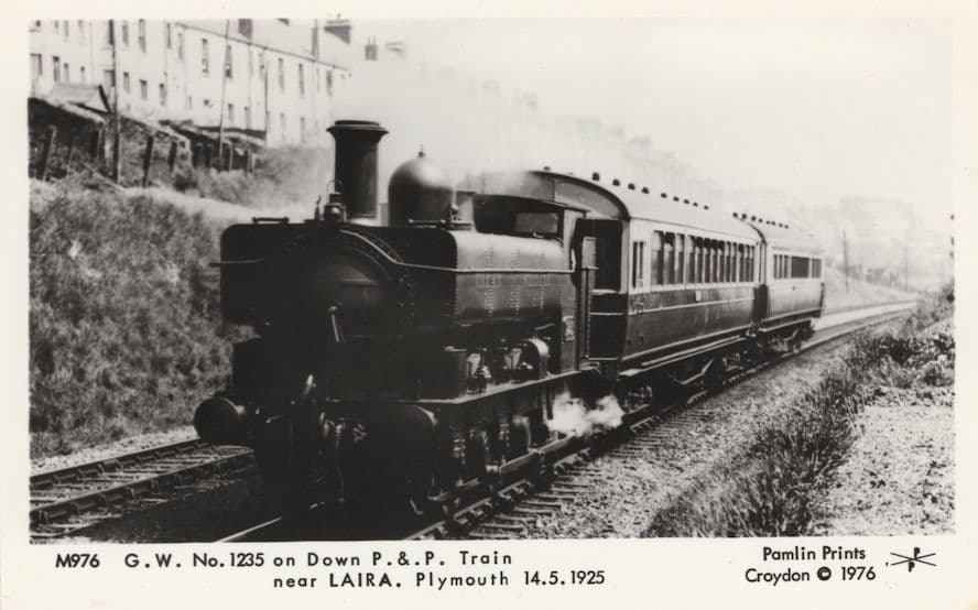 Laira Station Plymouth GW Train Railway RPC in 1925 Postcard