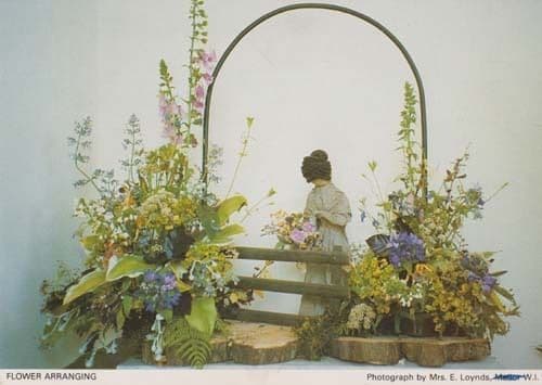 Lancashire Flower Arranging Lancs Womens Institute Postcard