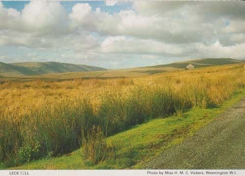 Lancashire Leck Fell Leckfell Lancs Womens Institute Postcard