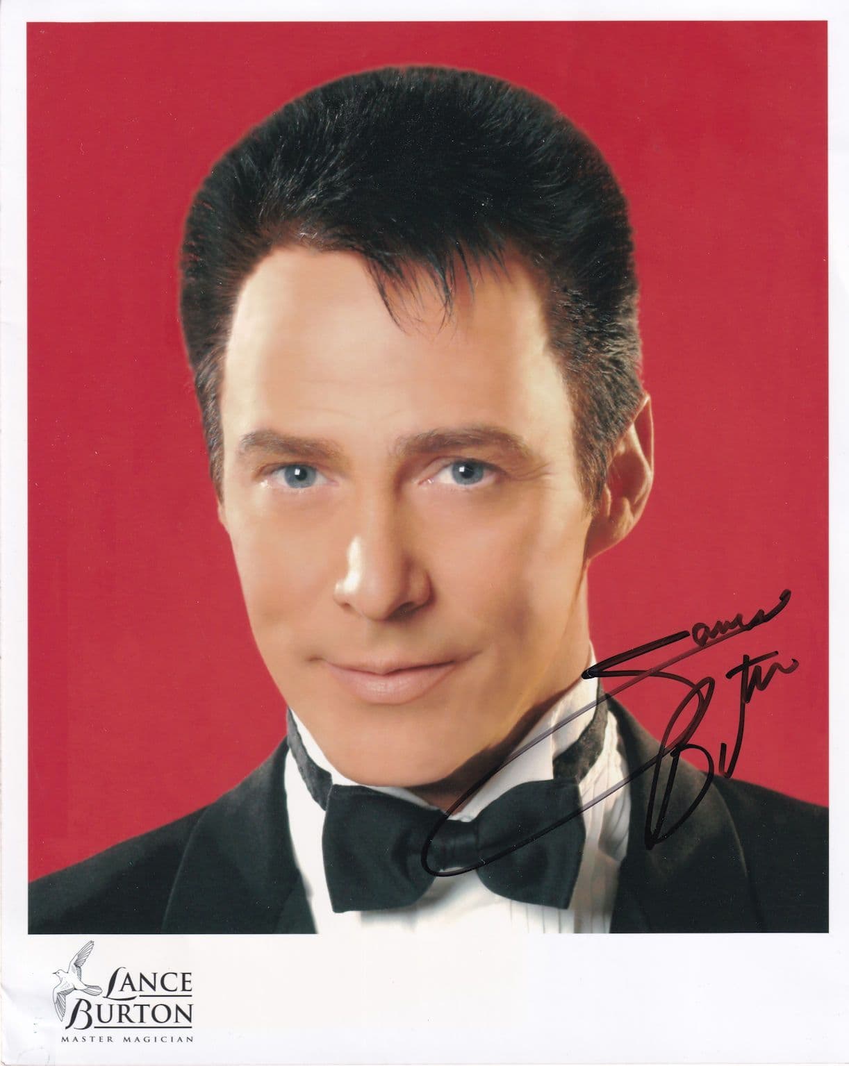 Lance Burton TV Magician Large 10x8 Hand Signed Photo