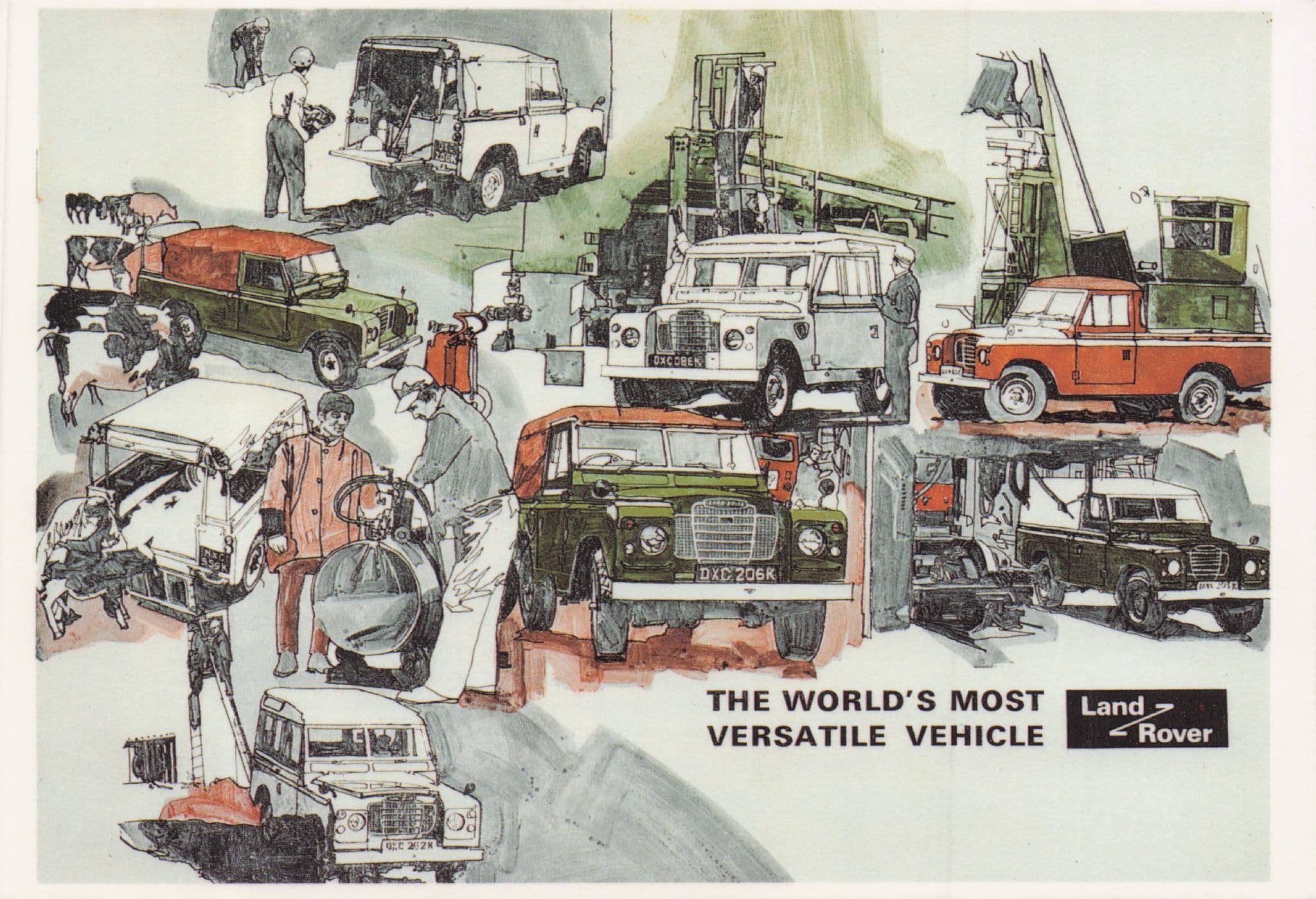 Land Rover Cars Most Versatile Advertising Poster Postcard