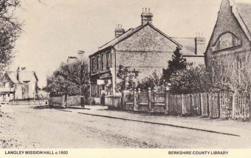 Langley Church Mission Village Hall 1900 Photo Postcard