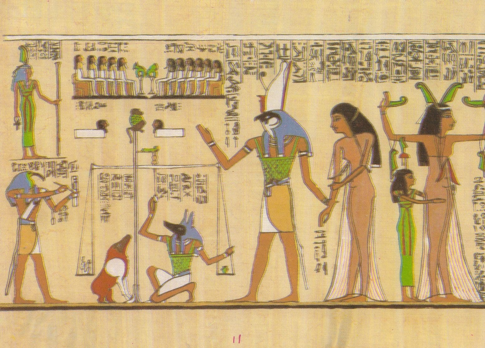 Last Judgement Of Lady Anhai Amun Singer Egyptian Postcard