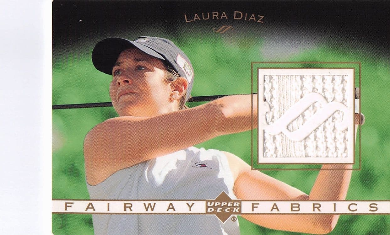 Laura Diaz Fairway Fabrics 2003 Real Golf Shirt Relic Trade Card