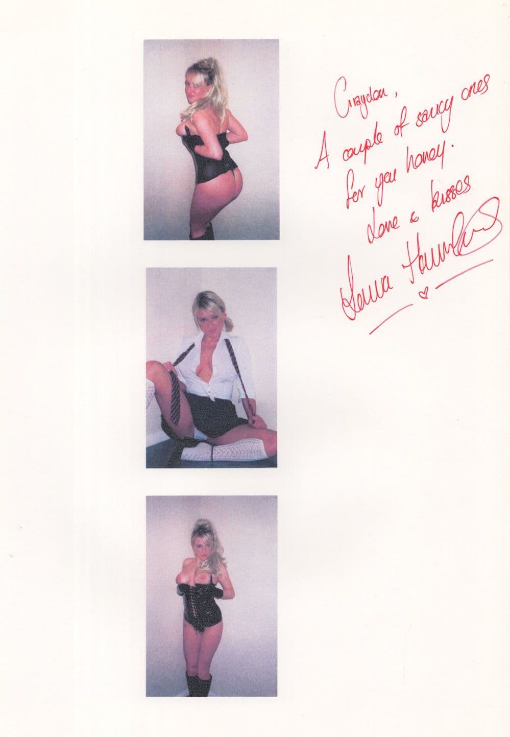 Laura Hawkins Of Jailbreak Red Dwarf TV Show MULTI SEXY Hand Signed Photo s