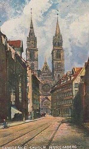 Lawrence Church Germany Antique Oilette Nuremberg German Postcard