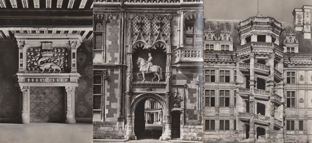 Le Chateau De Blois 3x Real Photo Old French Postcard s