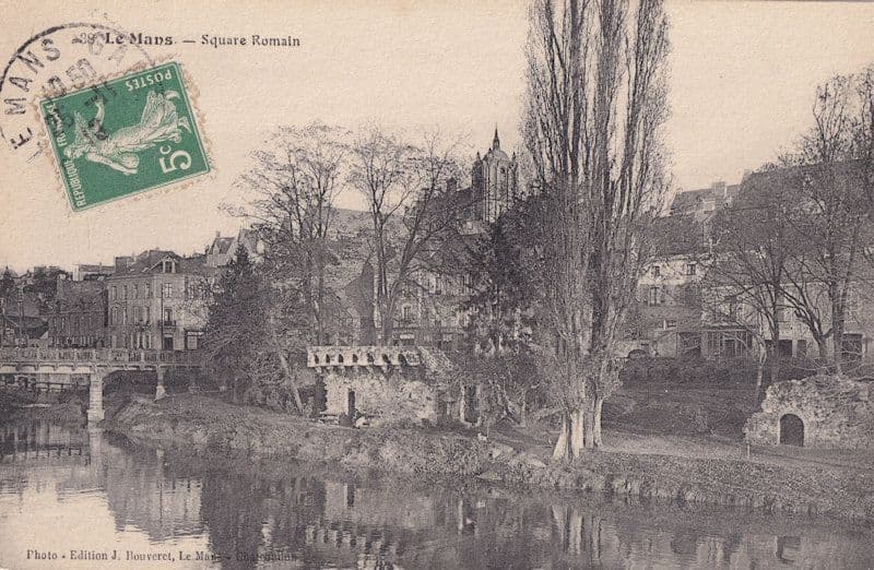 Le Mans Roman Romain Square Antique French Postcard