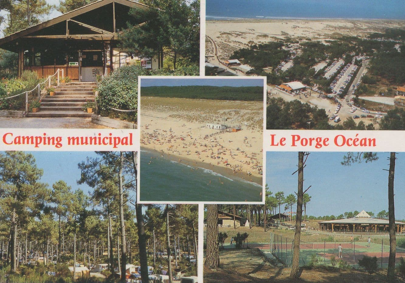 Le Porge Ocean Camping Municipal French Postcard
