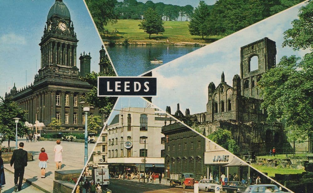 Leeds C&A Department Store 1970s Multicoloured Lorry Postcard