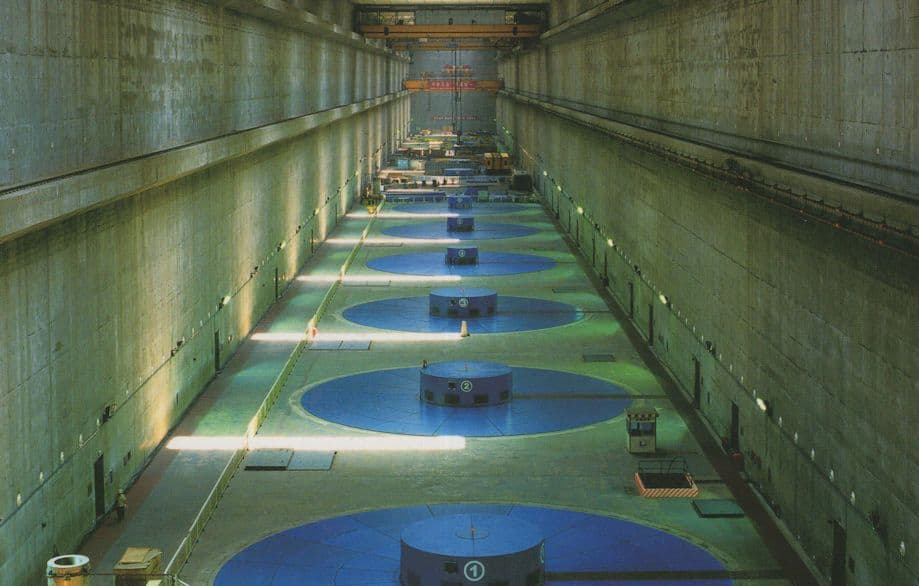 Left Bank Power Plant Hubei Chinese Three Gorges Dam River Postcard