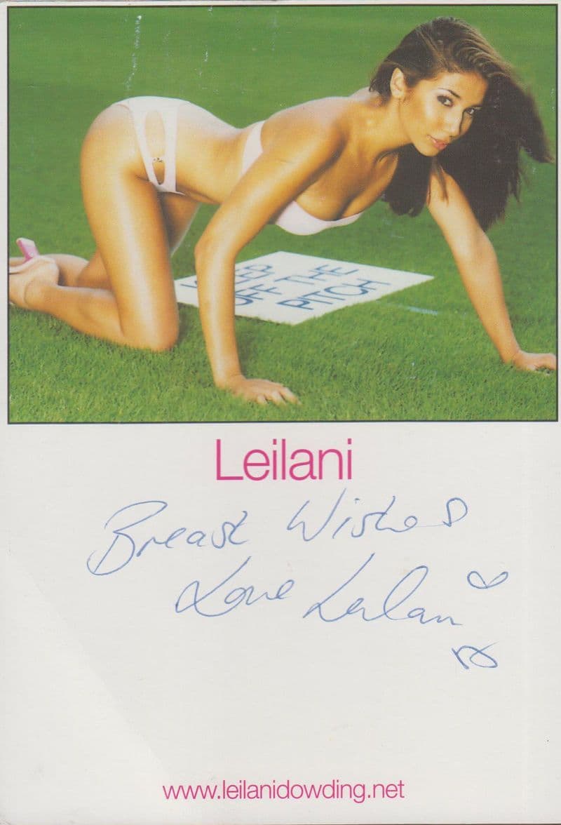 Leilani Dowding Sexy Model Official Hand Signed Photo