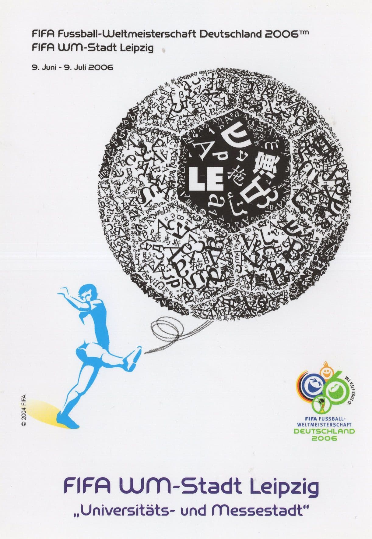 Leipzig Fussball Stadium FIFA German World Cup 2006 Postcard