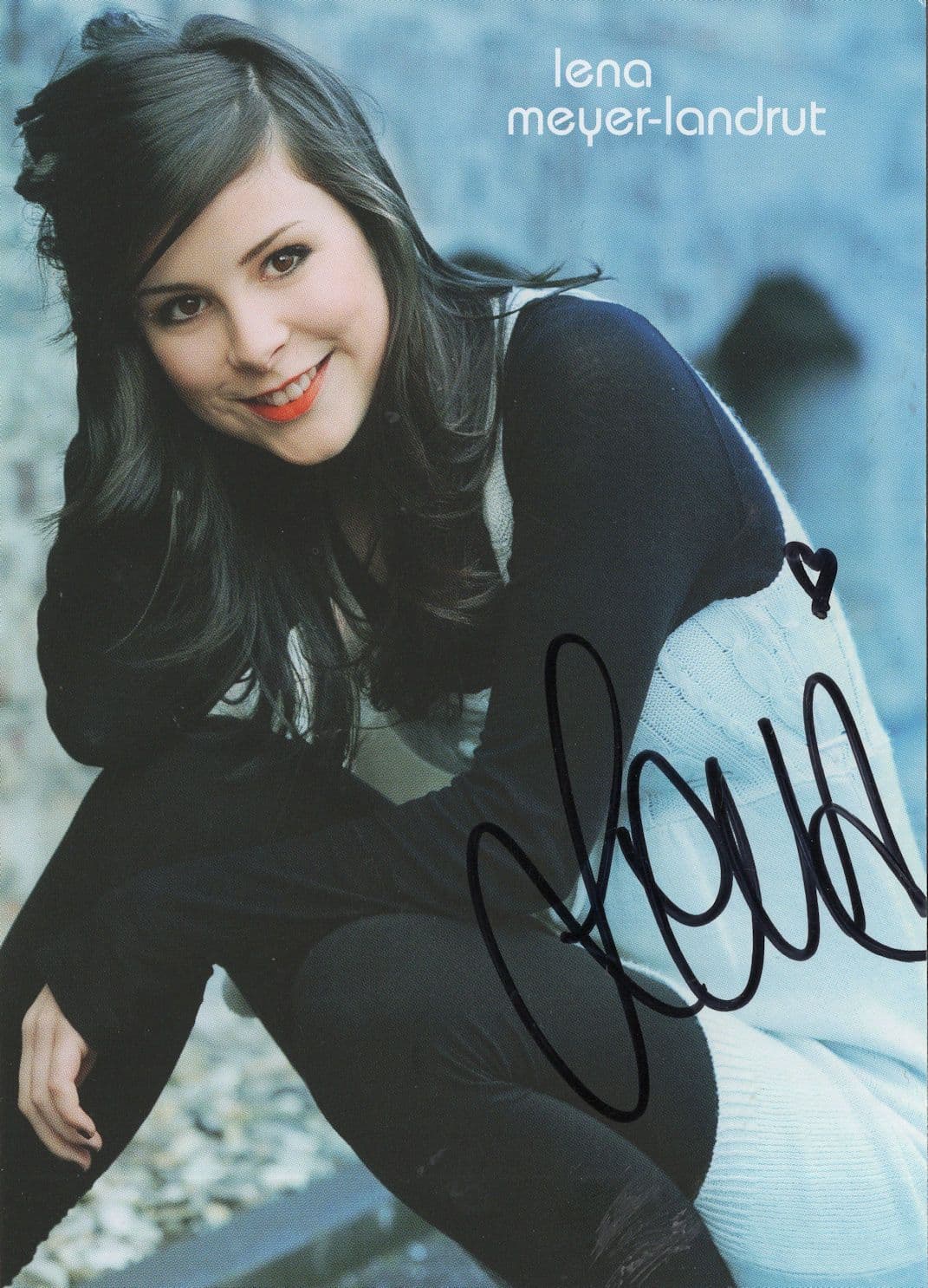 Lena Mayer Landrut German Eurovision Song Contest Hand Signed Photo