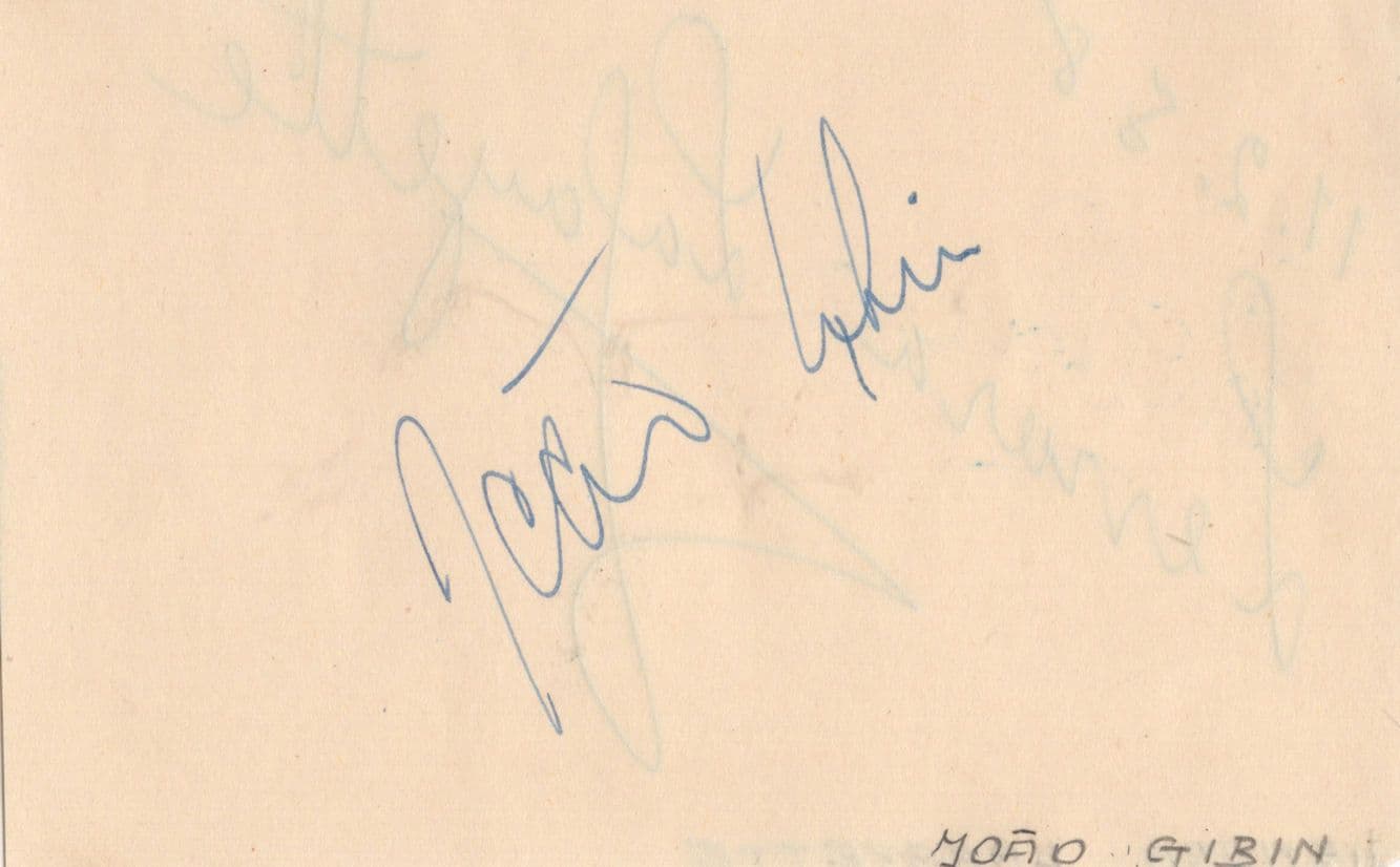 Lenora Lafayette Joao Gibin 2x Brazil USA Old Opera Autograph s