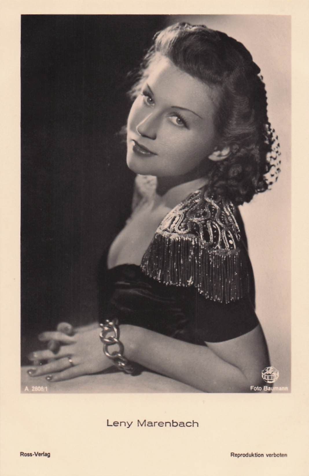 Leny Marenbach German Nazi DEFA Film Actress Antique Postcard