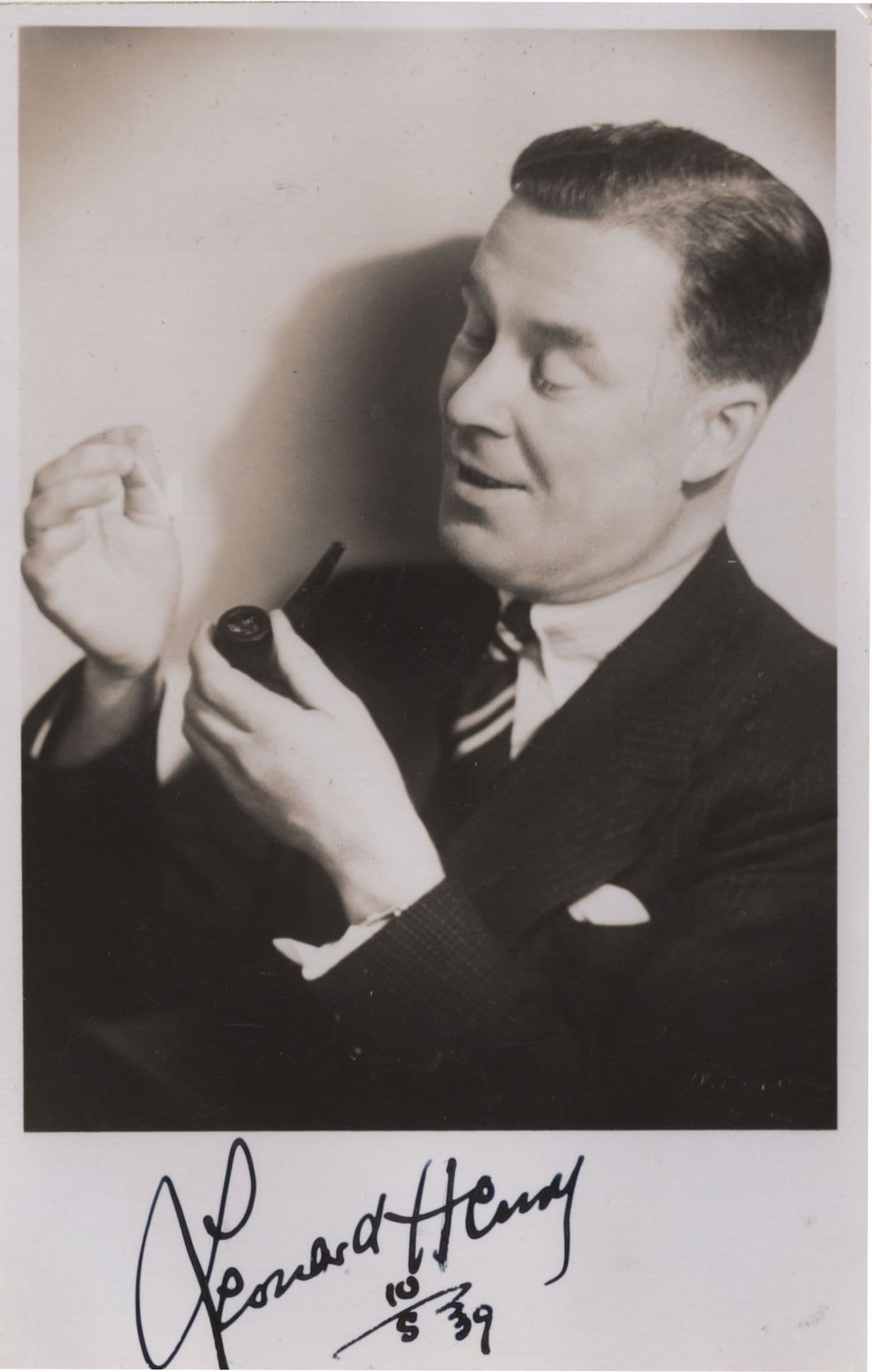 Leonard Henry Music Hall Comedian Norwich Signed WW2 Photo & More