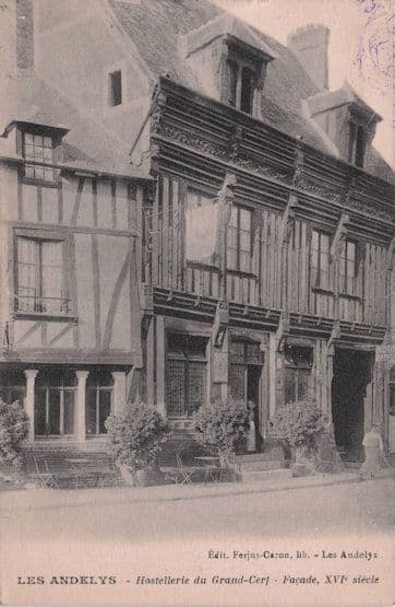 Les Andelys Hostillerie du Grand Cerf French Old Postcard
