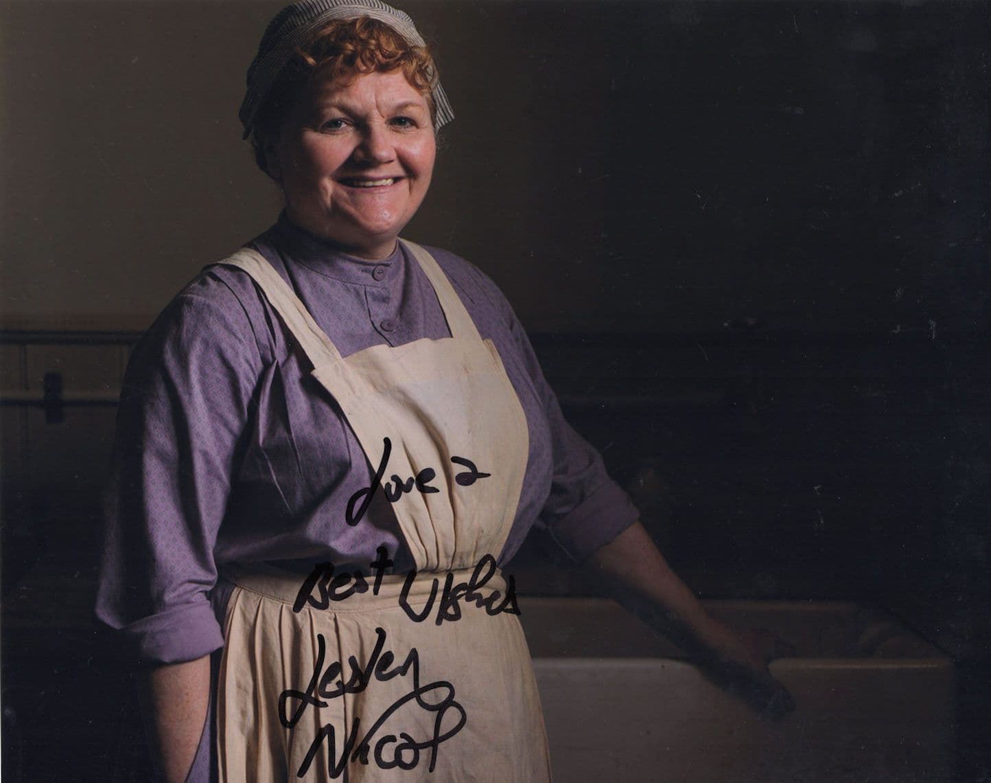 Lesley Nicol as Beryl Patmore Downtown Abbey 10x8 Hand Signed Photo