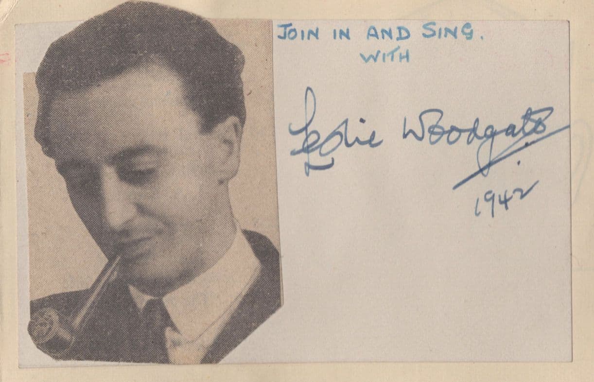 Leslie Woodgate WW2 Music Conductor Robert Easton 2x Autograph