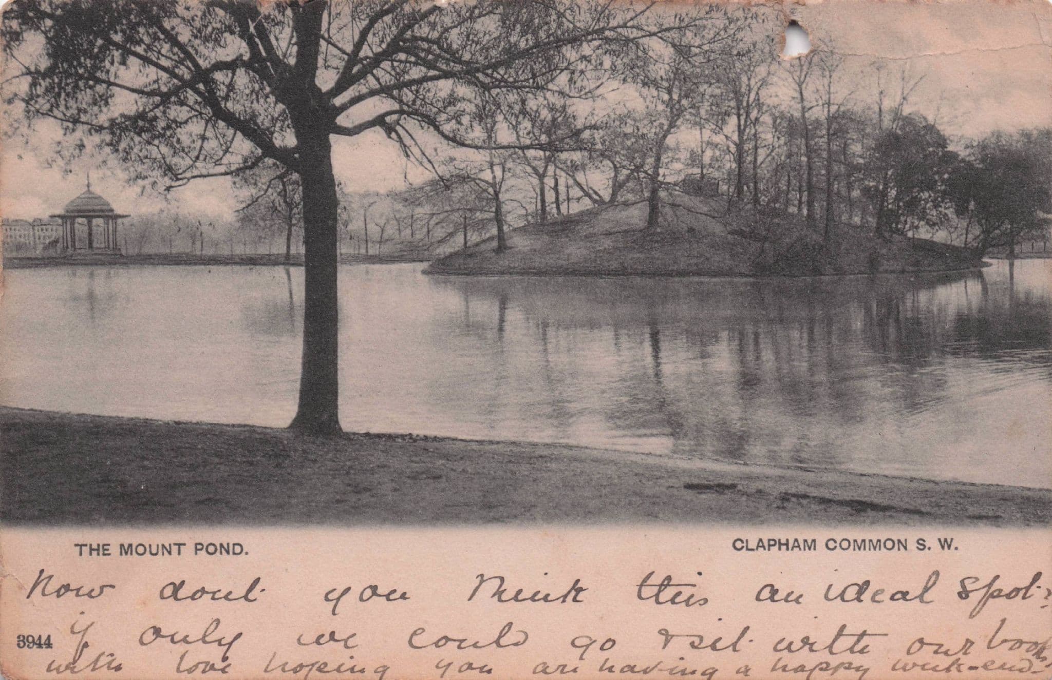 Let's Go To Clapham Common Pond 1903 London Old Postcard