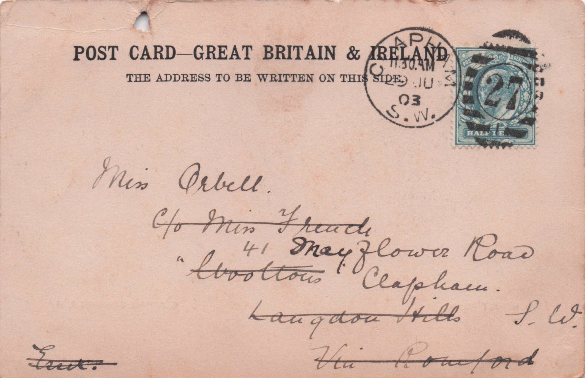 Let's Go To Clapham Common Pond 1903 London Old Postcard