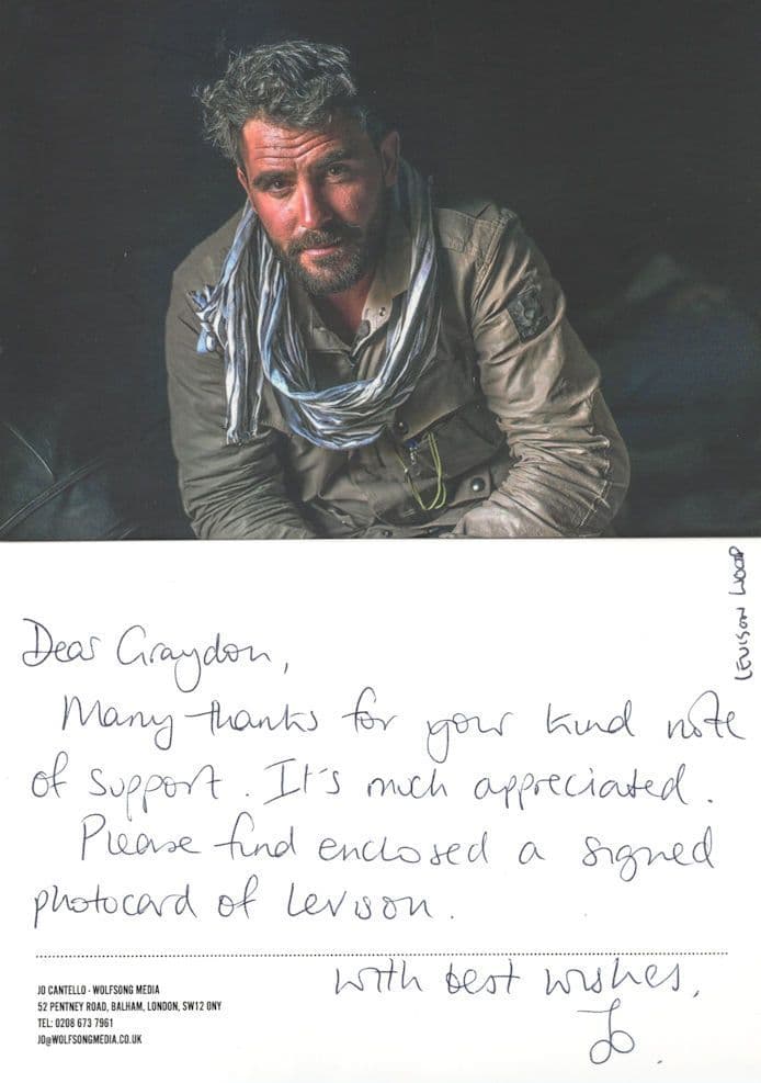 Levison Wood Army Explorer Book Author Hand Signed Photo & MORE