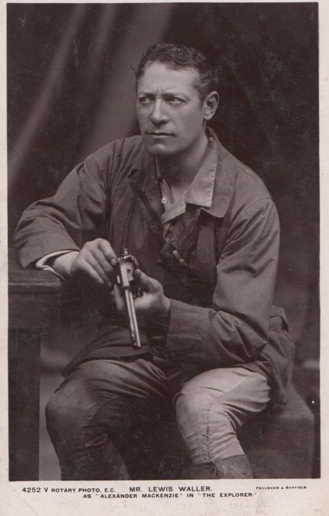 Lewis Waller as Alexander MacKenzie in The Explorer Play Antique RPC Postcard