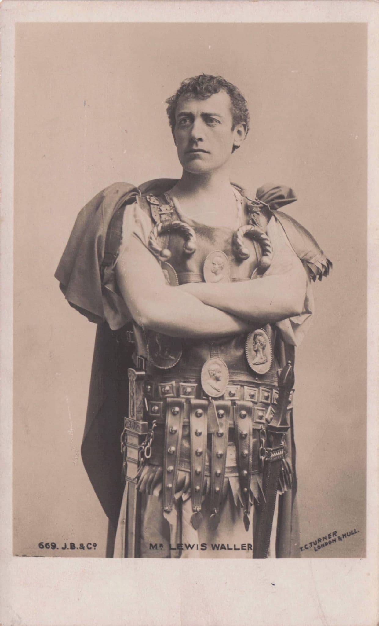 Lewis Waller As Roman Gladiator Rare Beagles Old RPC Postcard