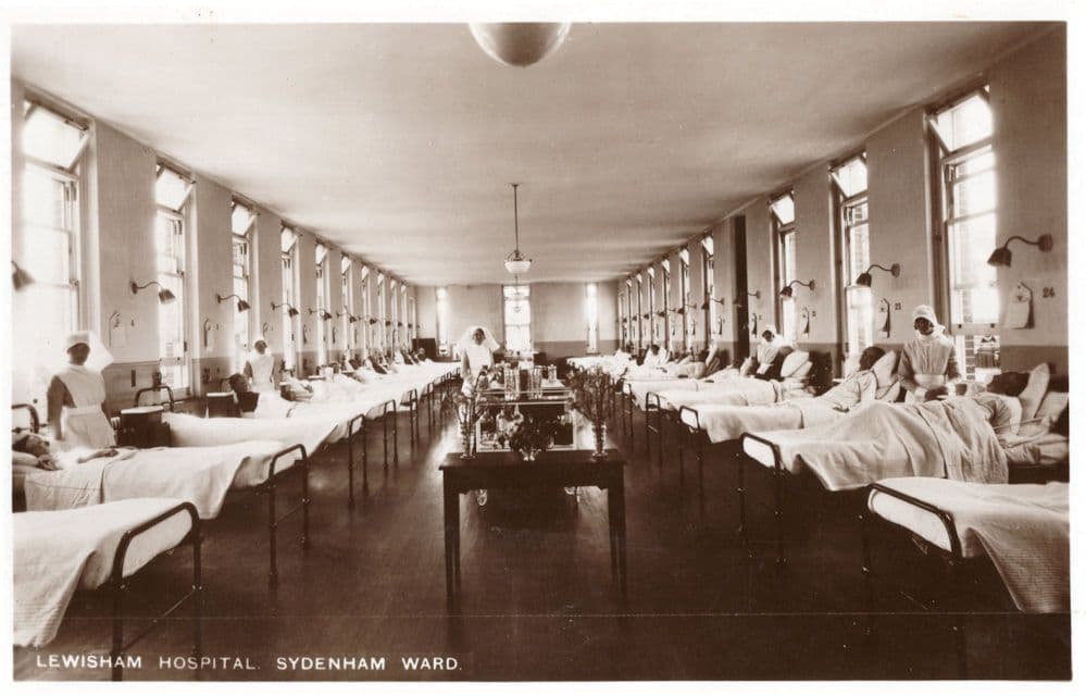 Lewisham Hospital Sydenham Ward Real Photo Postcard