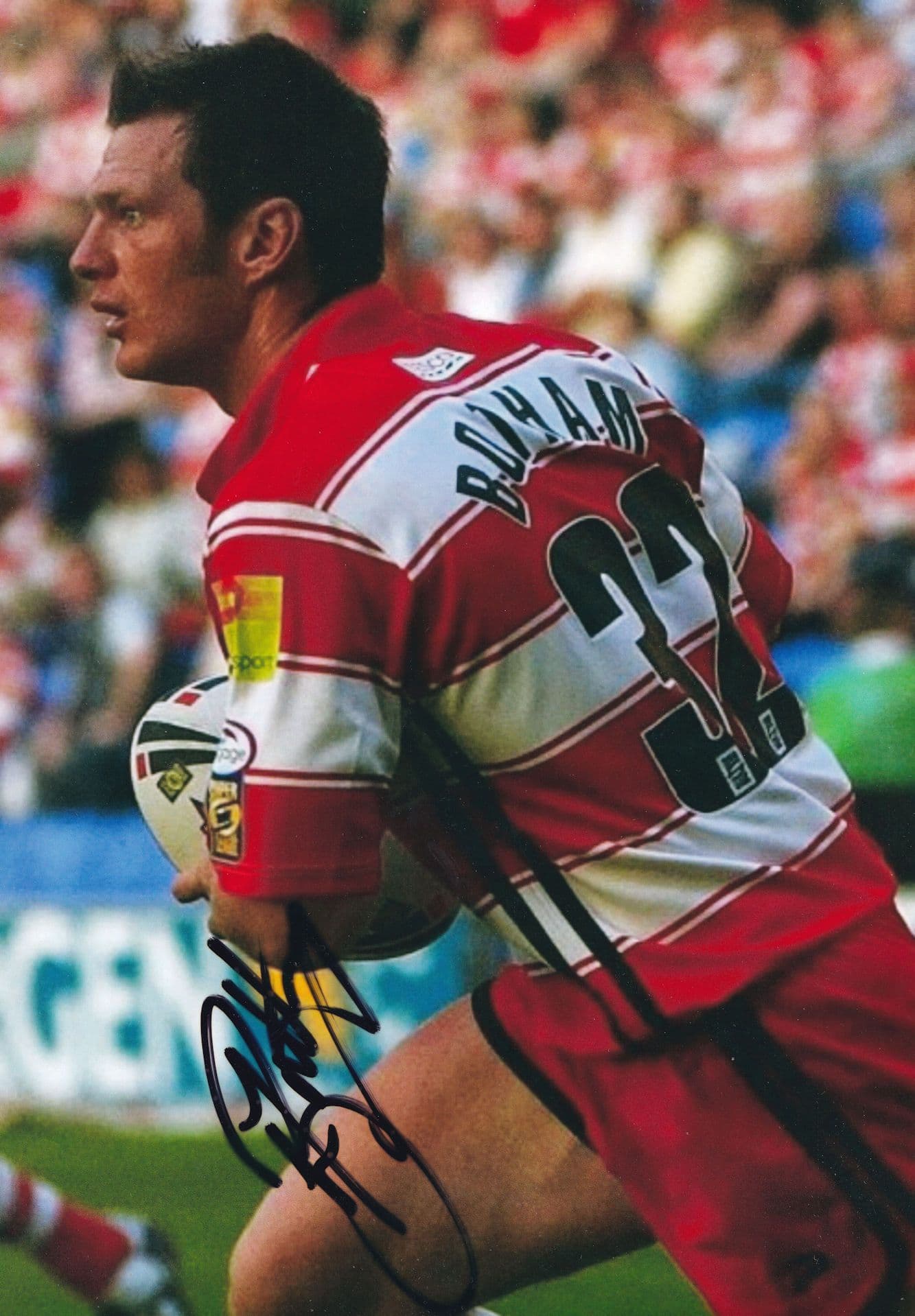 Liam Son Of Ian Botham Rugby Wigan Cricket 12x9 Signed Photo