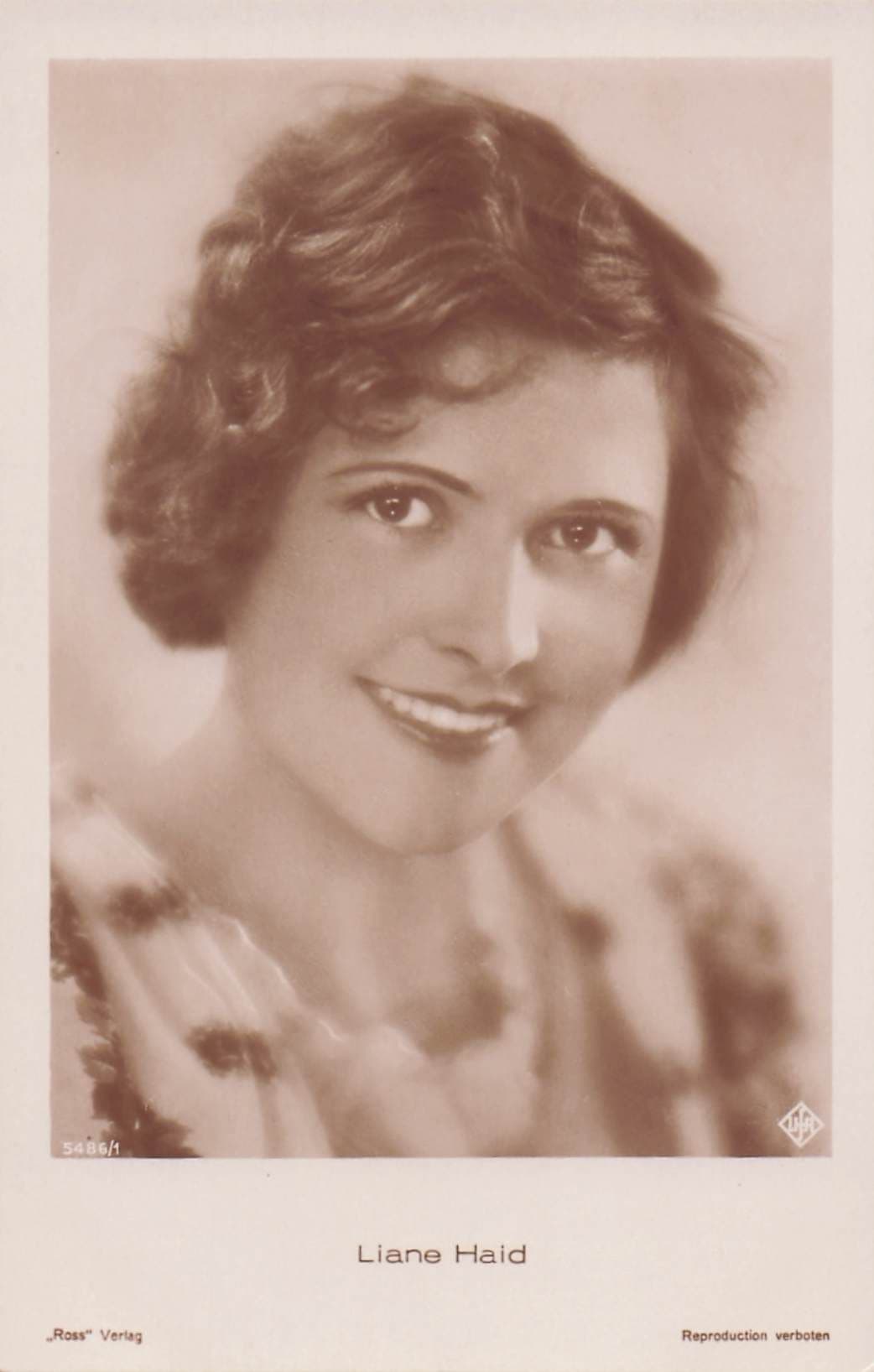 Liane Haid Austria's First Movie Cinema Actress Old Real Photo Postcard