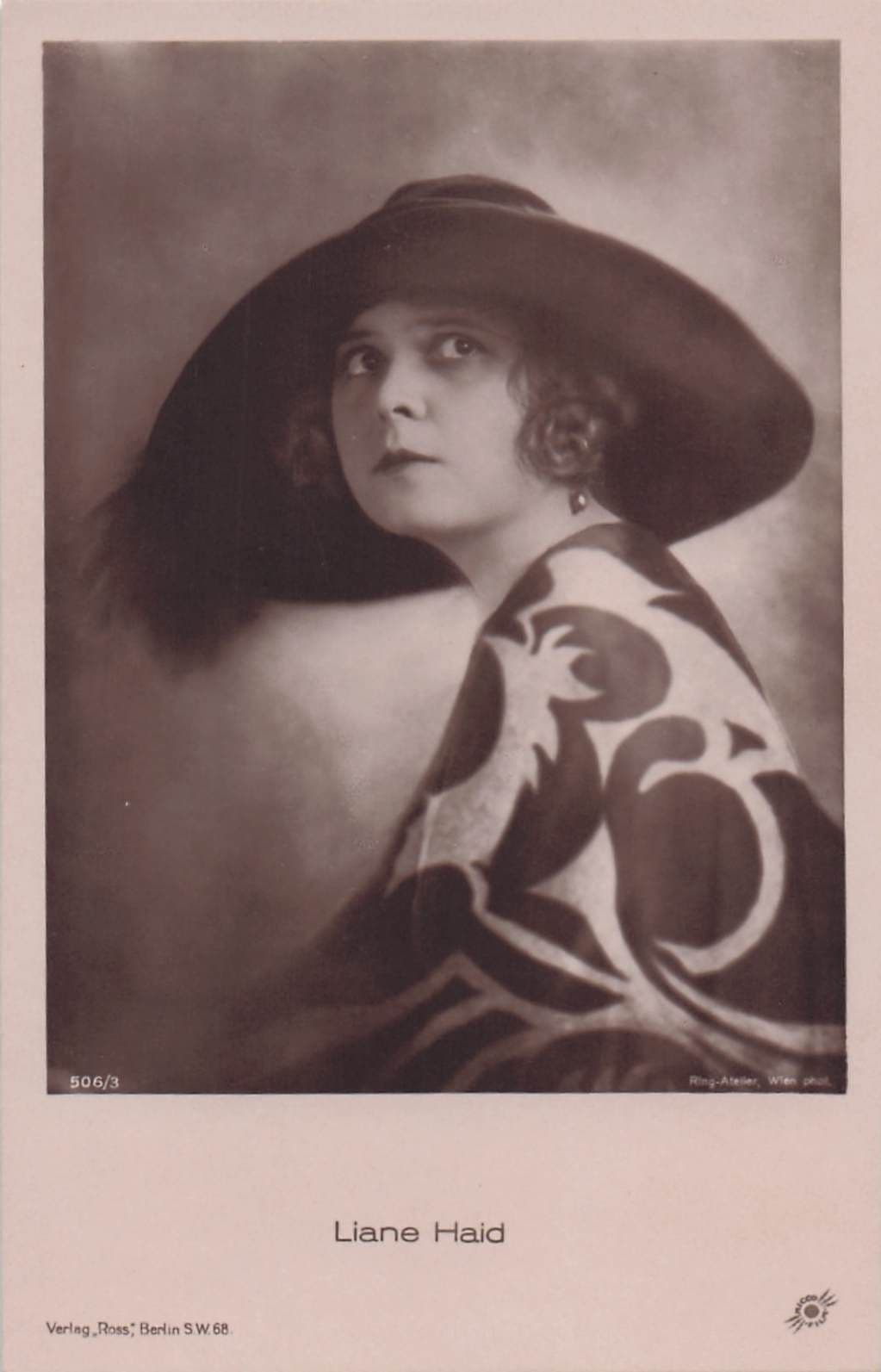 Liane Haid Austrian Movie Cinema Star Rare Old Real Photo Postcard