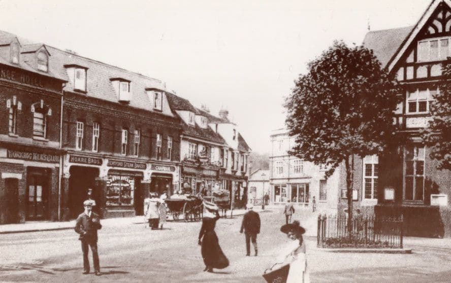 Library Old Cross Hertford Postcard